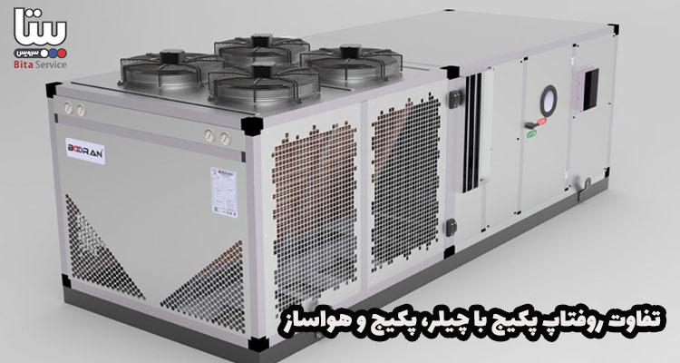تفاوت روفتاپ پکیج با چیلر، پکیج و هواساز